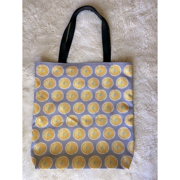 Lemon Print Tote Bag - Picture 1 of 2